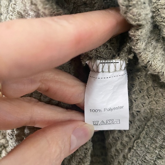 SHEIN Solid Drawstring Ruched Front Crop Top Olive Green Size Large - Picture 7 of 11